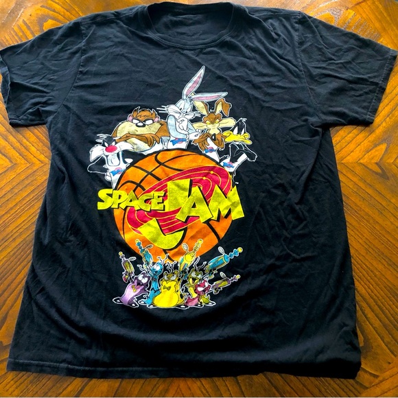Looney Tunes Space jam, black T-shirt - Picture 1 of 3